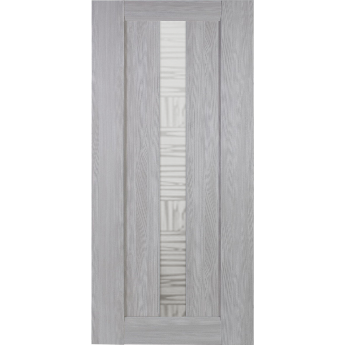 Дверь межкомнатная остекленная Челси 60x200 см, цвет ясень скандинавский