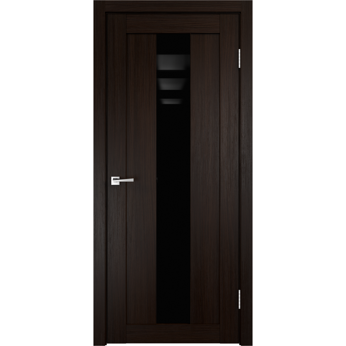Дверь межкомнатная остеклённая Фортуна 90x200 см, ПВХ, цвет венге