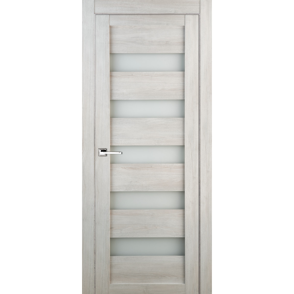 Дверь межкомнатная остеклённая Лайн 70x200 см цвет дуб бриг