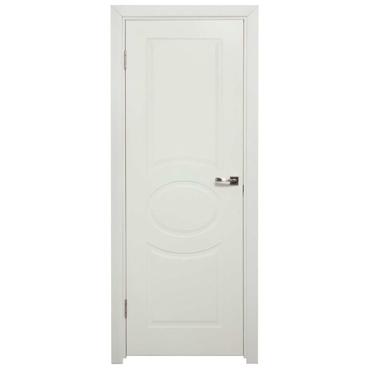 Дверь межкомнатная глухая Дэлия 60x200 см цвет белый