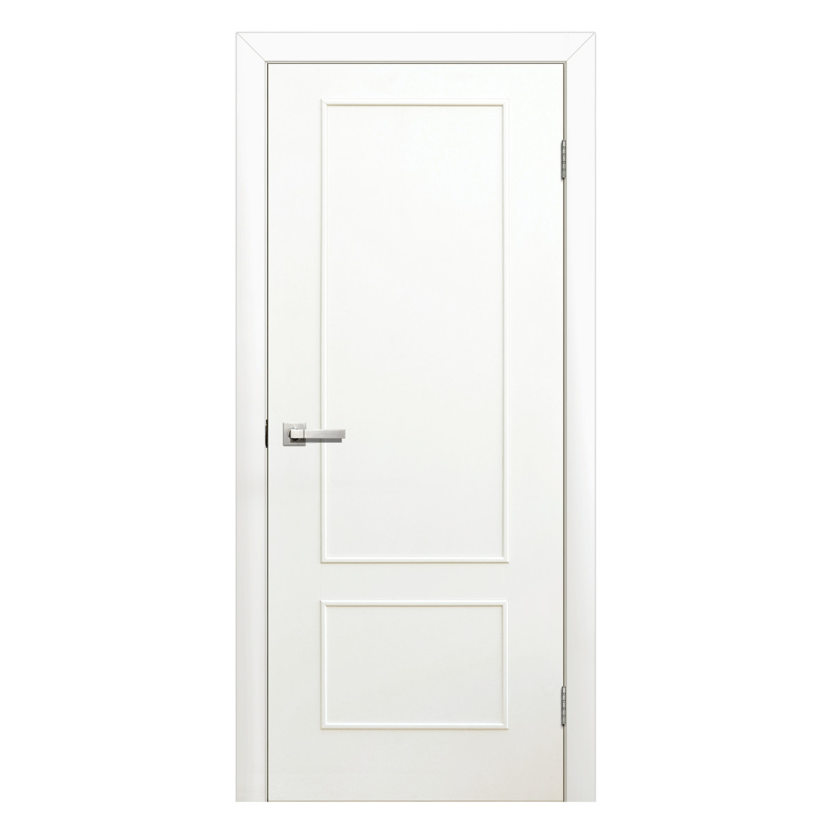 Дверь межкомнатная глухая ламинированная Классика 80x200 см цвет белый