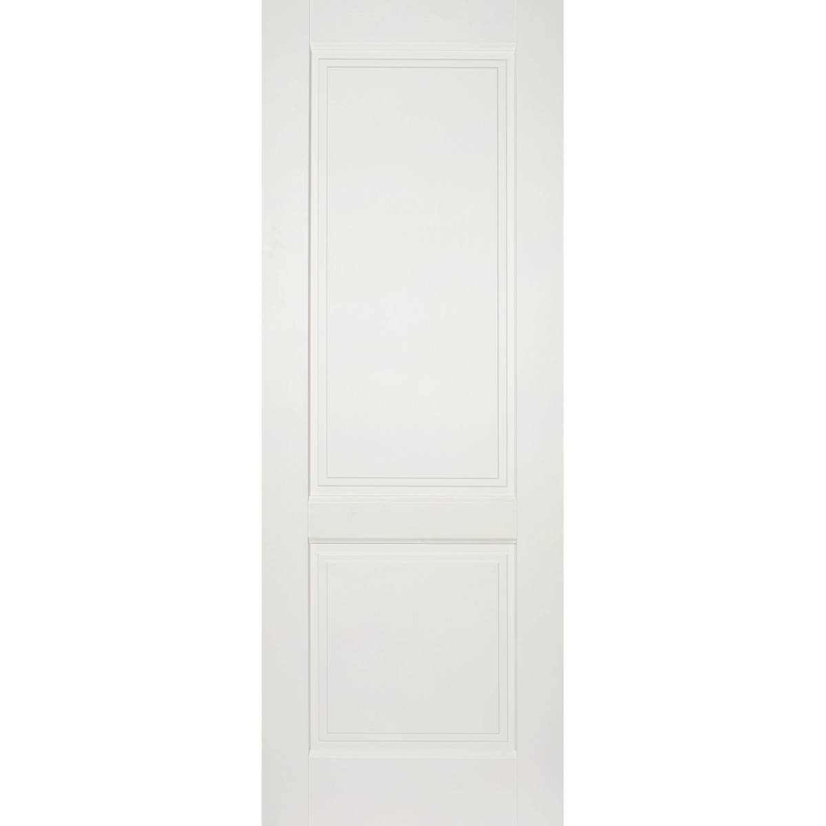 Дверь межкомнатная глухая Кристал 80x200 см цвет пломбир