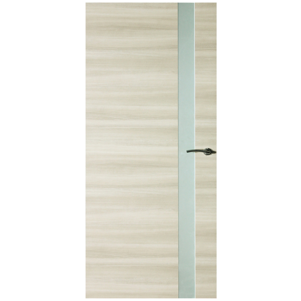 Дверь межкомнатная остеклённая ламинированная Унико 80x200 см цвет светлый орех