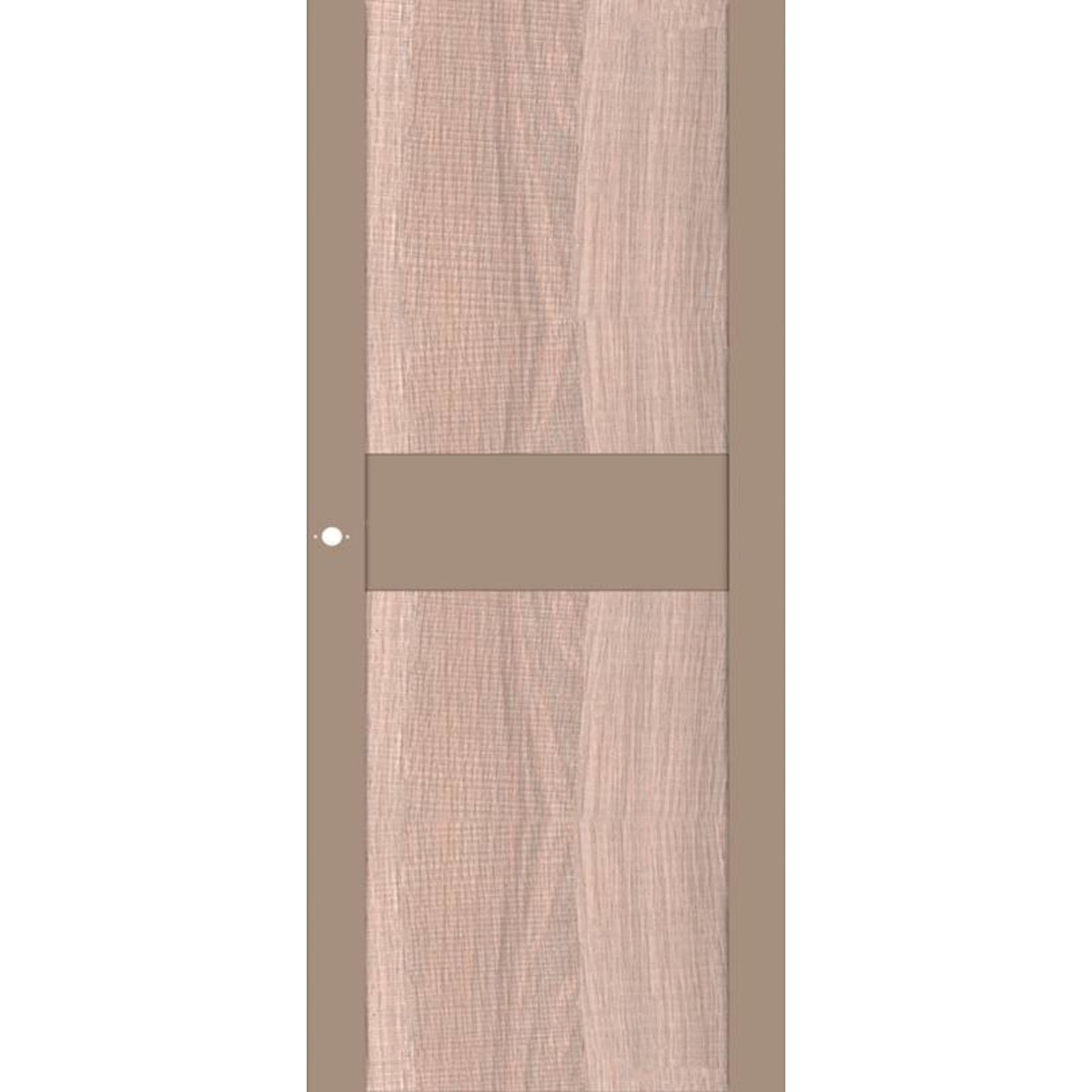 Дверь межкомнатная остеклённая Арт Лайн 70x200 см цвет какао/холст