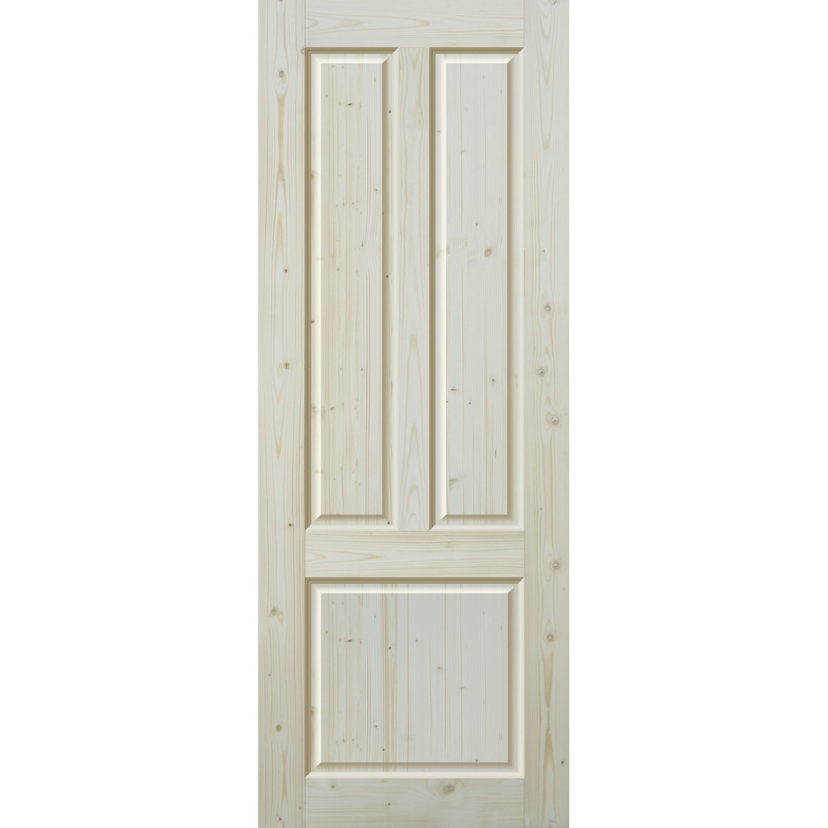 Дверь межкомнатная глухая, 3 филёнки, 60х200 см, массив сосны
