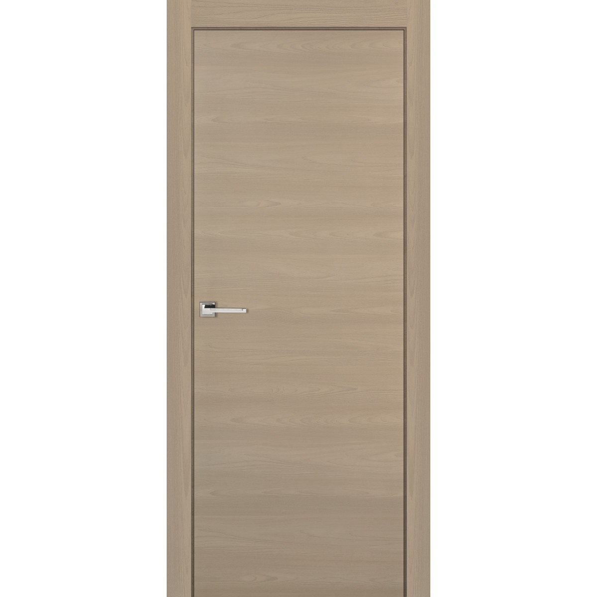 Дверь межкомнатная глухая 70x200 см, ламинация, цвет ясень коричневый