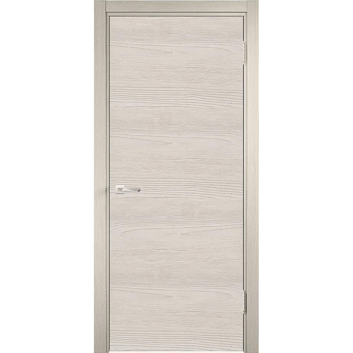 Дверь межкомнатная глухая c замком в комплекте 60x200 см ламинация, цвет ясень бежевый
