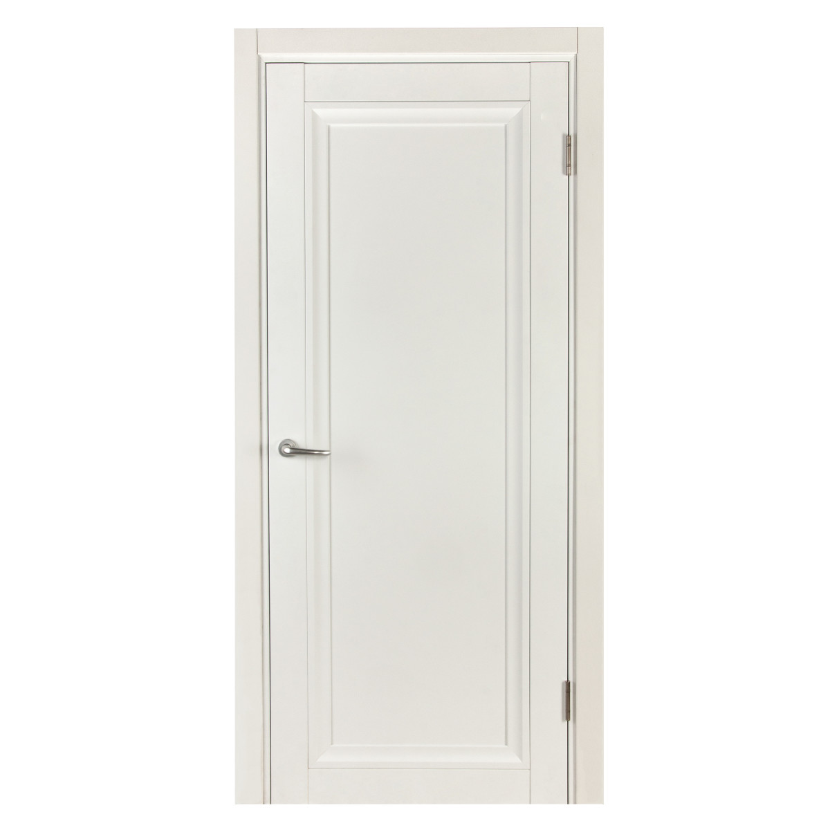 Дверь межкомнатная Нобиле 70х200 см, цвет цвет белый, с замком