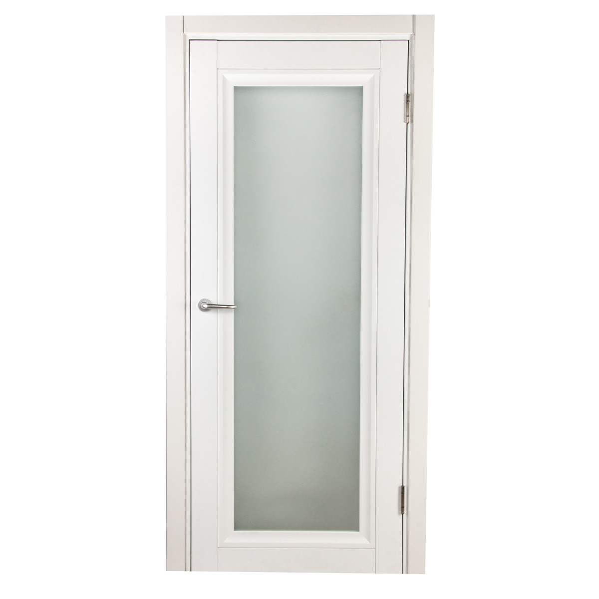 Дверь межкомнатная Нобиле 80х200 см, цвет белый, с замком