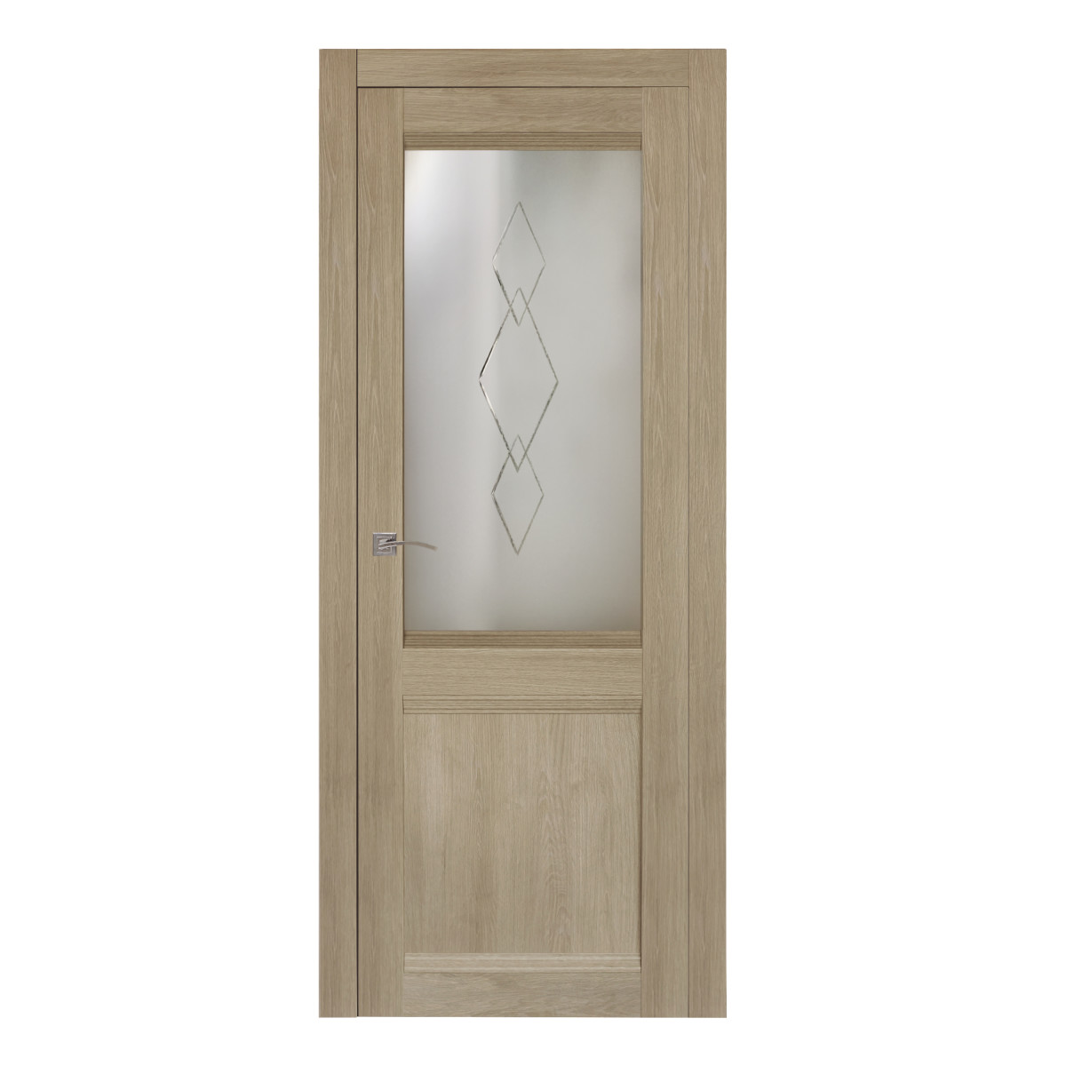 Дверь межкомнатная остеклённая Арагона с фурнитурой 70х200 см цвет дуб тёрнер
