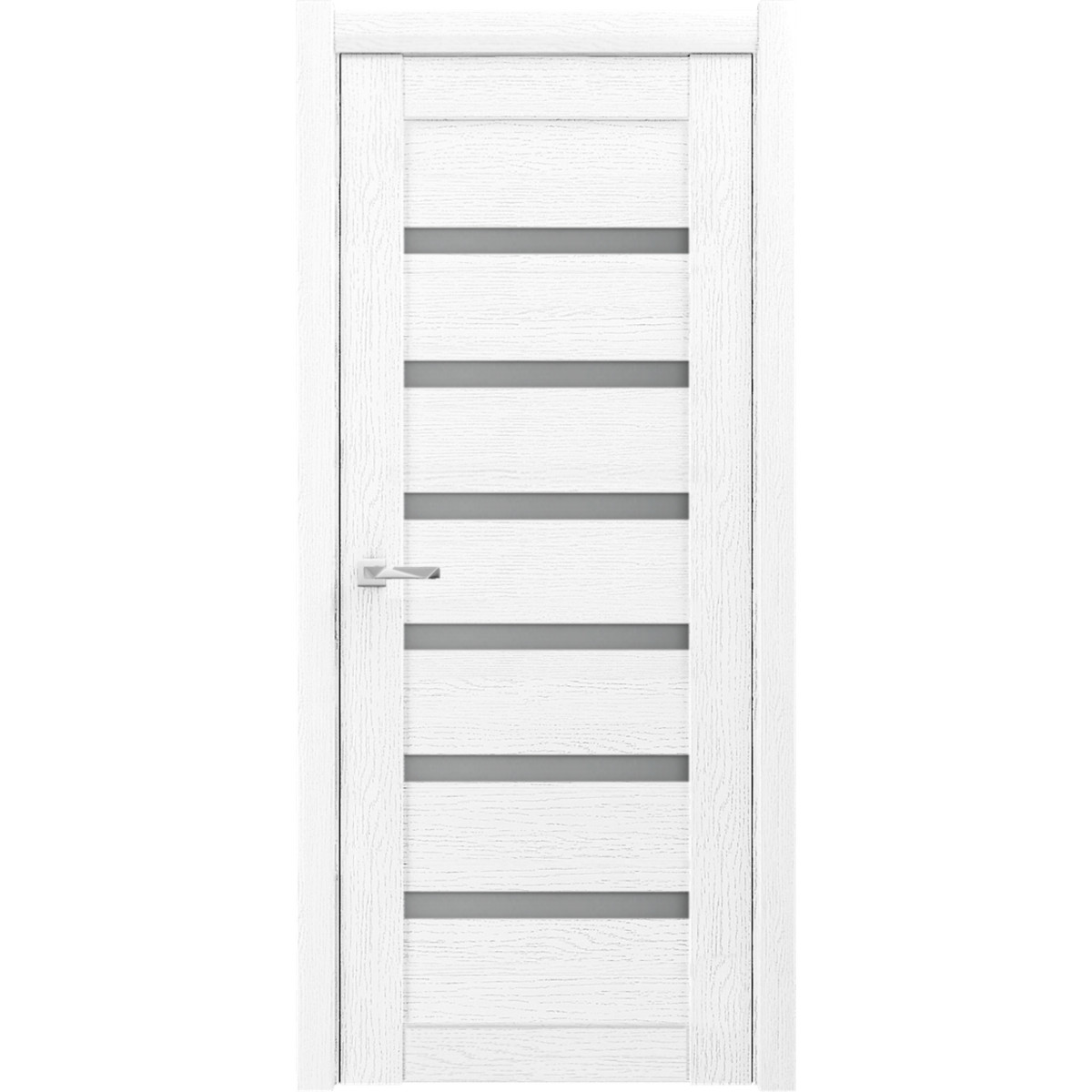 Дверь межкомнатная остеклённая с замком в комплекте Eldorf «Кельн» 200Х90 см ламинация цвет сосна арктическая