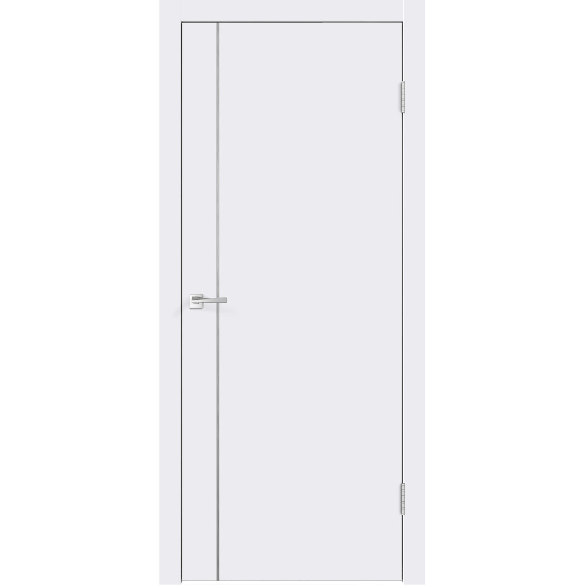 Дверь межкомнатная Смарт М1 90х200 крашеная с фурнитурой, цвет белый