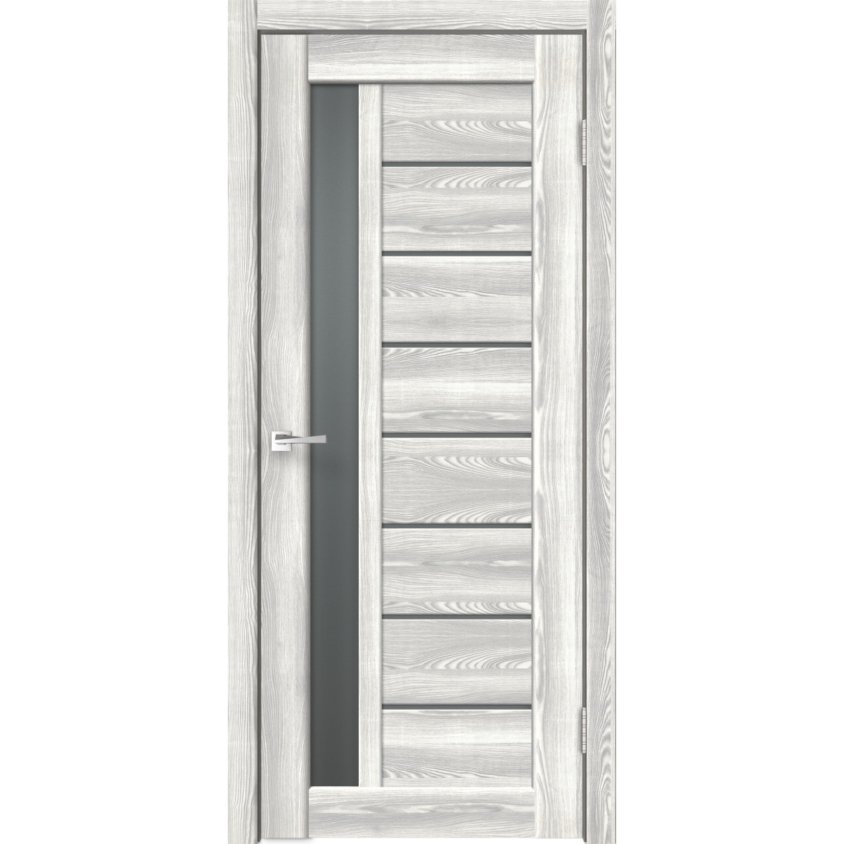 Дверь межкомнатная остеклённая Сиэтл 8 90х200 см с фурнитурой, ПВХ, цвет светлый клён