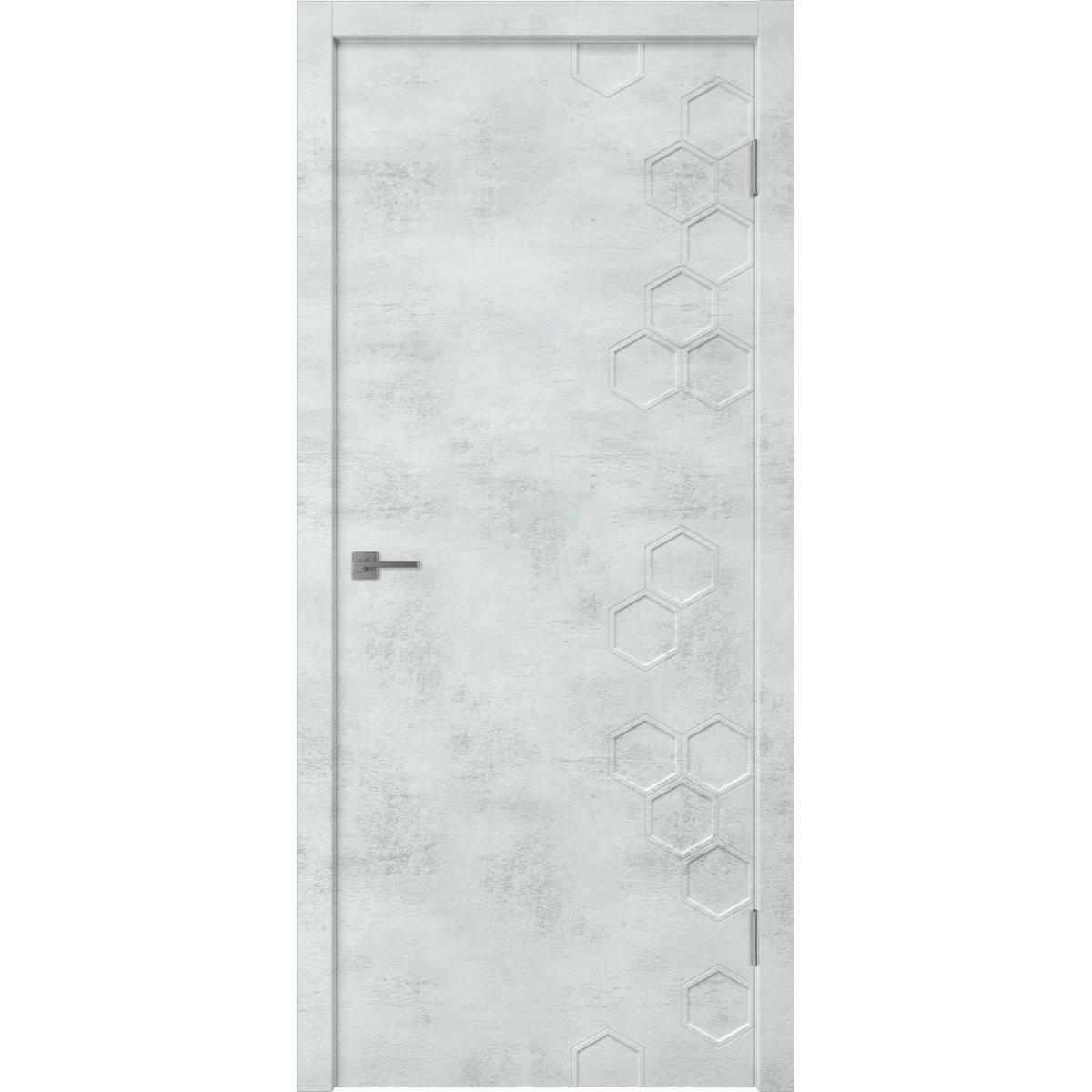 Дверь межкомнатная Сота 80х200 см с фурнитурой, ПВХ, цвет голубой лофт