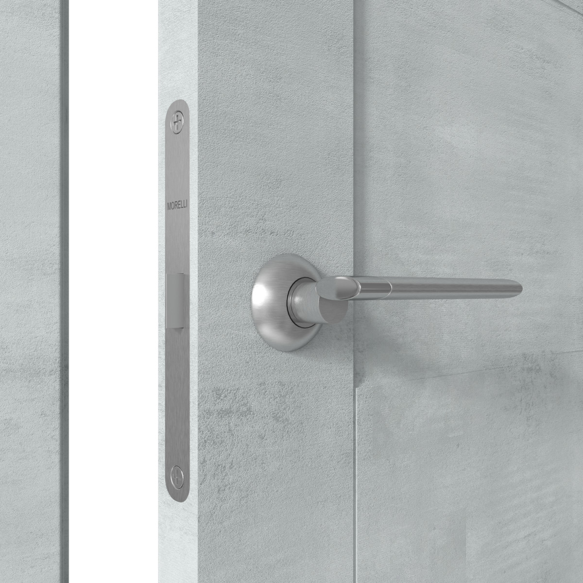 Дверь межкомнатная Фокус 60х200 см с фурнитурой, ПВХ, цвет голубой лофт