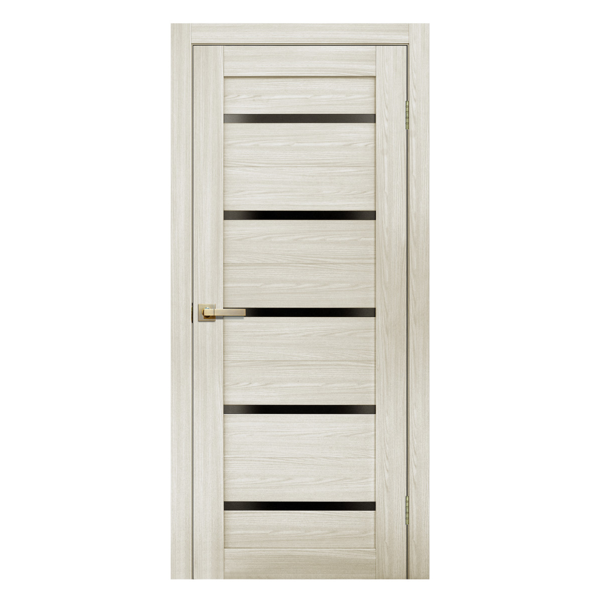 Дверь межкомнатная глухая с замком и петлями в комплекте Artens Дукато горизонтальная 90x200 см Hardflex цвет бора