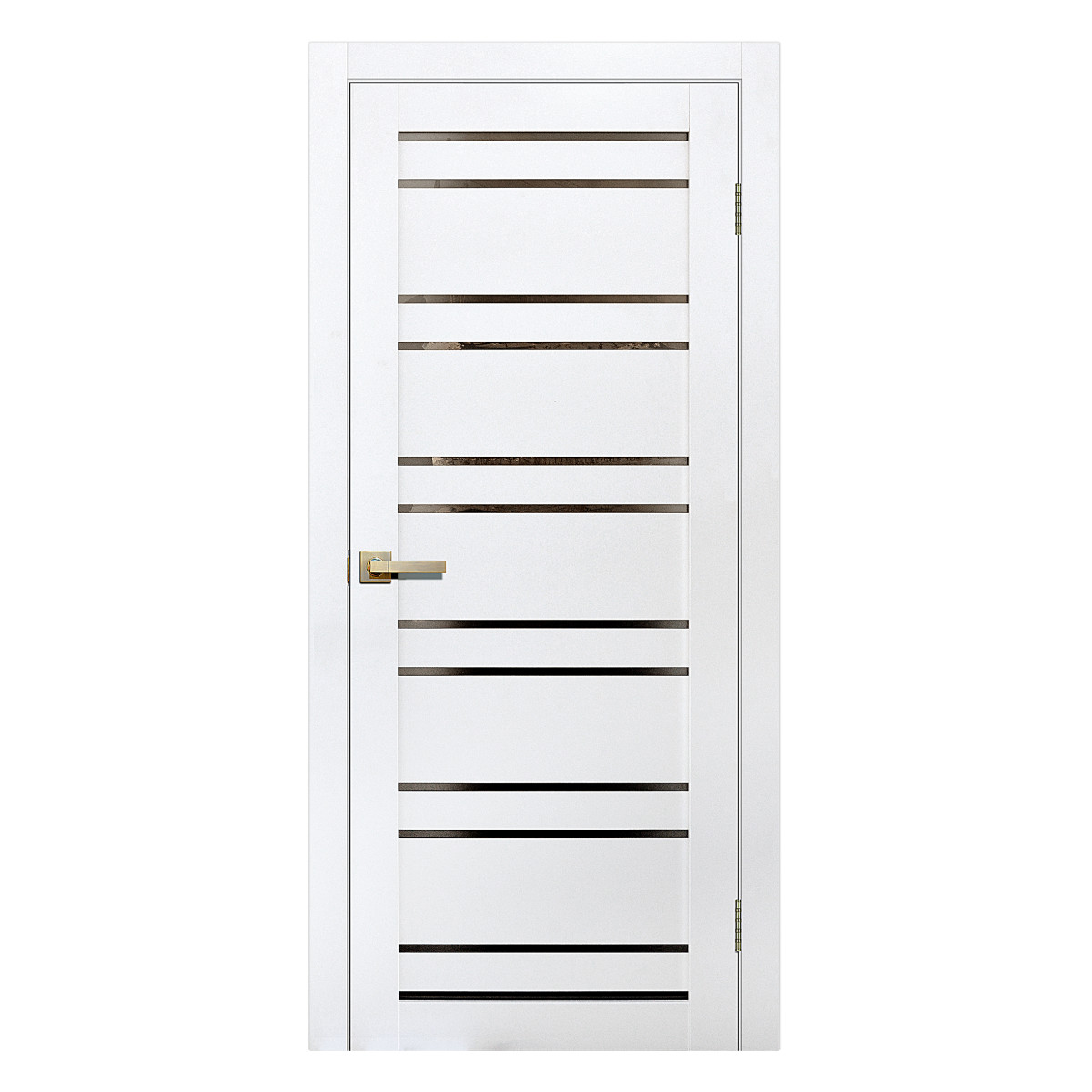 Дверь межкомнатная глухая с замком и петлями в комплекте Artens Уна 60x200 см Hardflex цвет белый